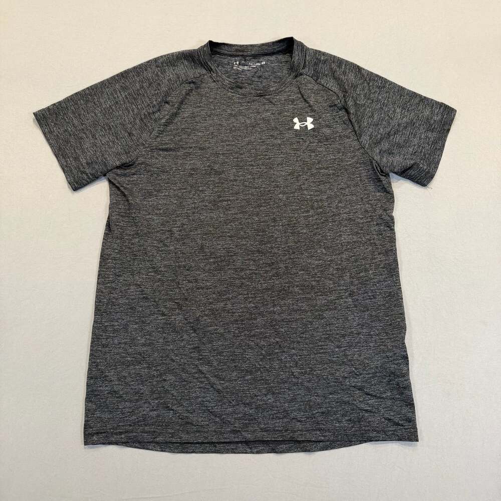 Under Armour Tech T-Shirt YXL Gray Short Sleeve Athletic Tee